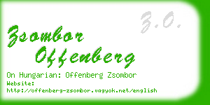 zsombor offenberg business card